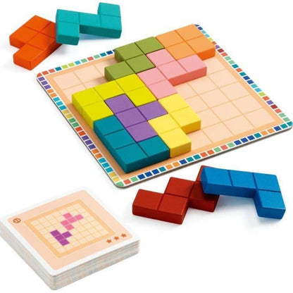 Djeco Polyssimo Sologic Game with 30 challenges | Aster & Ruby