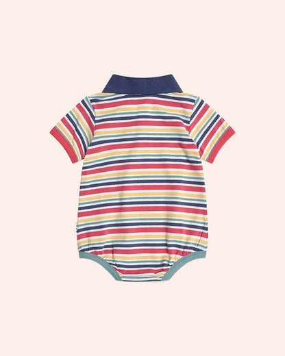 Preppy Polo Romper - Aster & Ruby