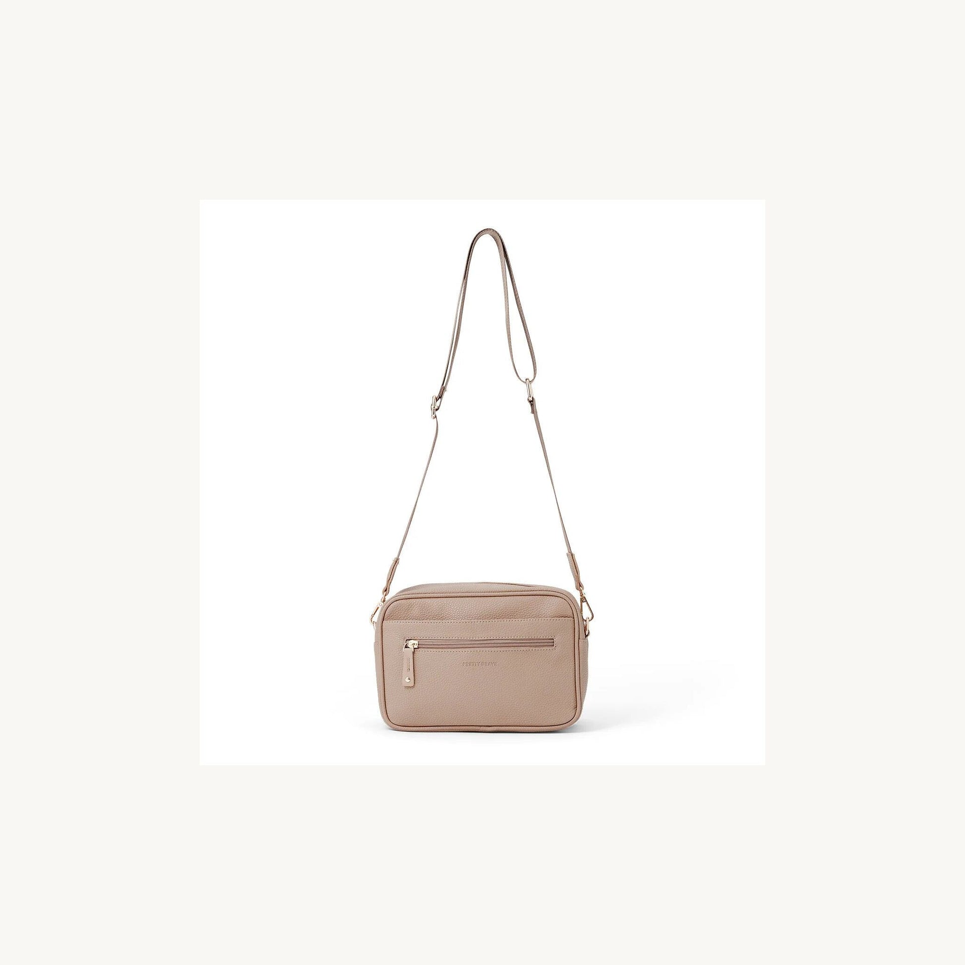 Pretty Brave Harper Cross Body Bag Natural Pebble | Aster & Ruby