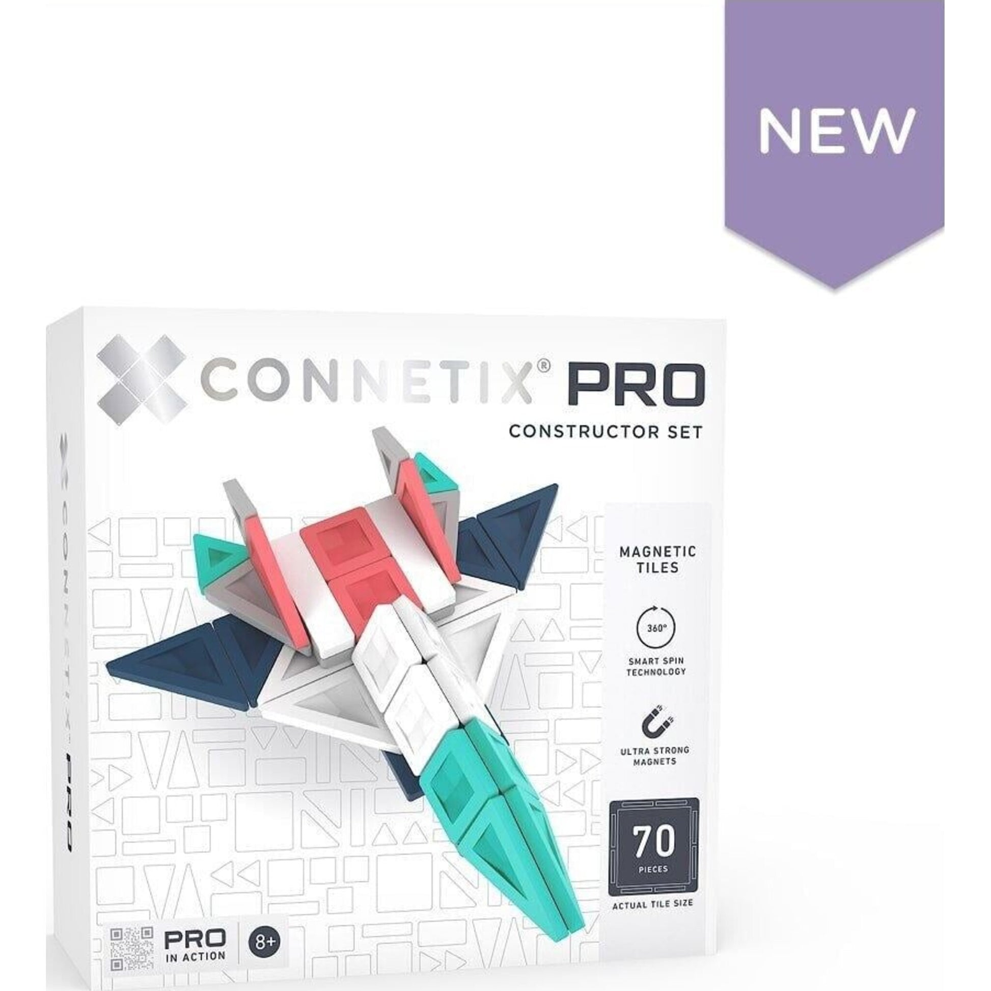 Connetix Tiles PRO Constructor Set 70 pc | Aster & Ruby