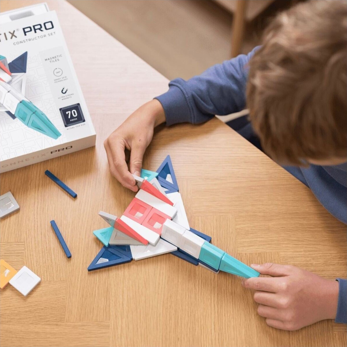 Connetix Tiles PRO Constructor Set 70 pc | Aster & Ruby