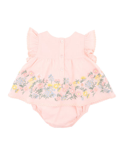 Pia Embroidered Overlay Bodysuit