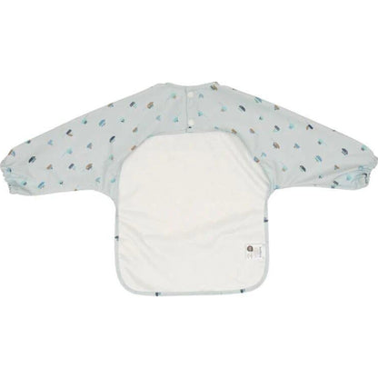 All4Ella Recycled Long Sleeve Bib - Sail Boats | Aster & Ruby
