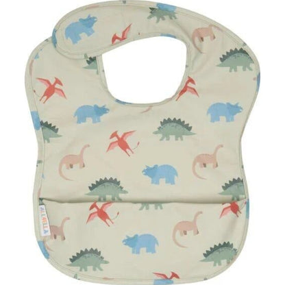 All4Ella Recycled Pouch Bib Dinosaurs | Aster & Ruby