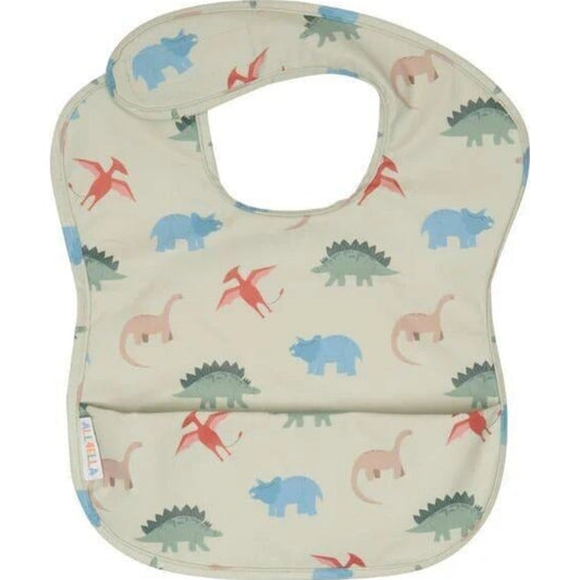 All4Ella Recycled Pouch Bib Dinosaurs | Aster & Ruby