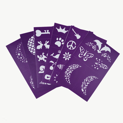 Reusable Face Paint Stencils Purple - Aster & Ruby