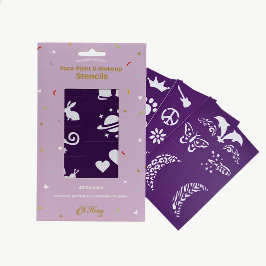 Reusable Face Paint Stencils Purple - Aster & Ruby
