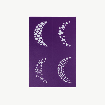 Reusable Face Paint Stencils Purple - Aster & Ruby