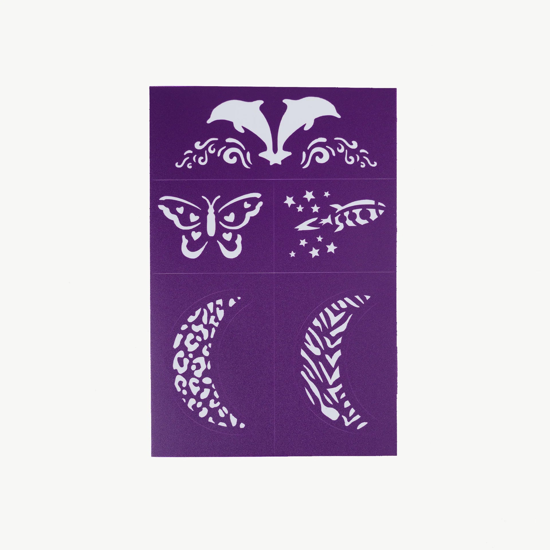 Reusable Face Paint Stencils Purple - Aster & Ruby