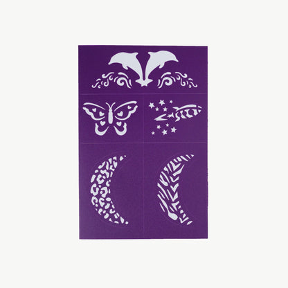 Reusable Face Paint Stencils Purple - Aster & Ruby