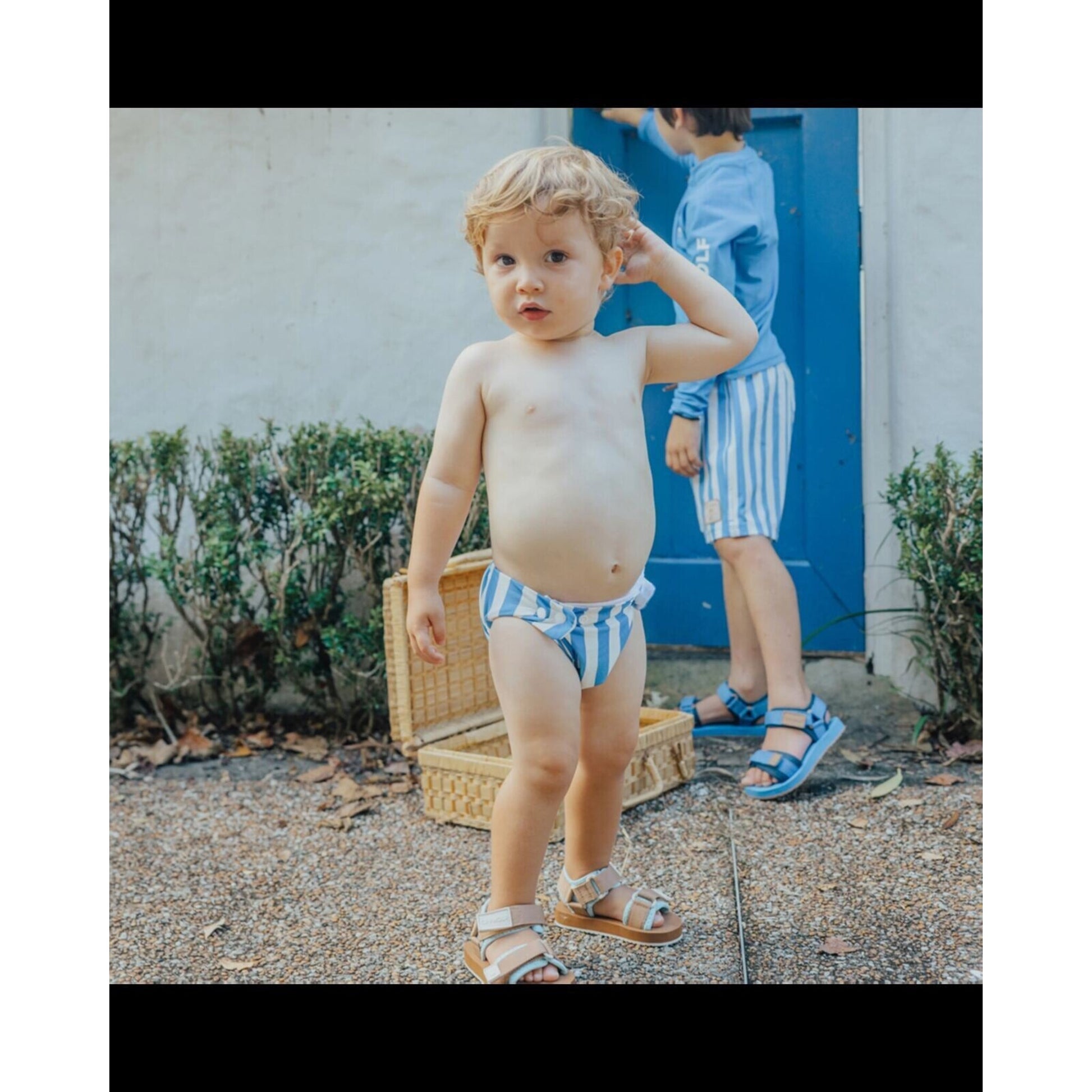 Crywolf Reusable Swim Nappy Deep Sea Stripe | Aster & Ruby