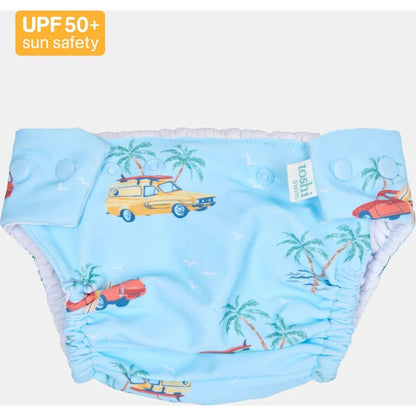 Toshi Reusable Swim Nappy Paradise Swell Seekers Sky | Aster & Ruby