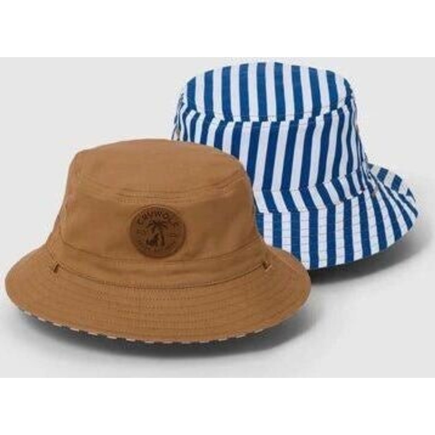 Crywolf REVERSIBLE BUCKET HAT Deep Sea Stripe | Aster & Ruby