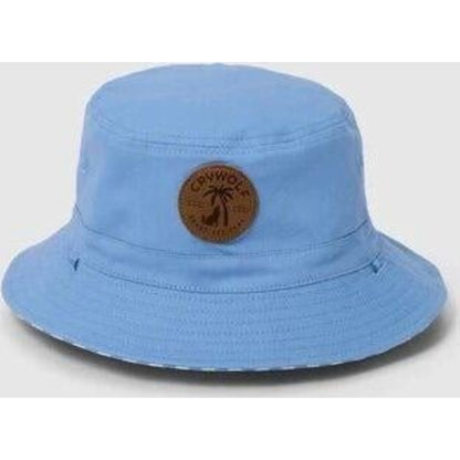 Crywolf REVERSIBLE BUCKET HAT Sky Blue Stripe | Aster & Ruby