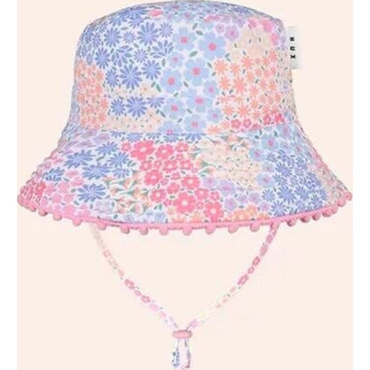 Huxbaby Reversible Swim Hat Floral Bloom | Aster & Ruby