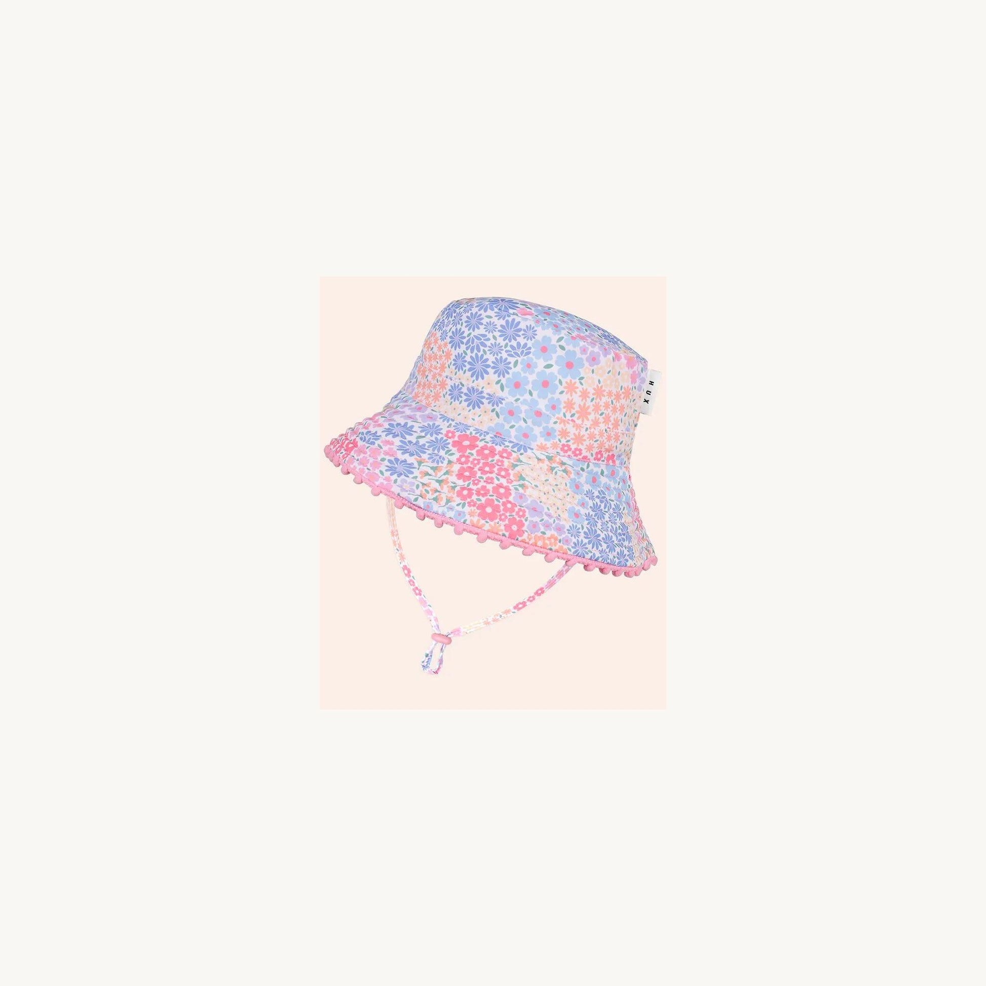 Huxbaby Reversible Swim Hat Floral Bloom | Aster & Ruby