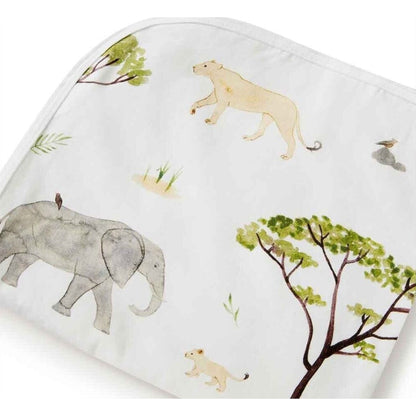 Snuggle Hunny Safari Organic Jersey Wrap & Beanie Set | Aster & Ruby