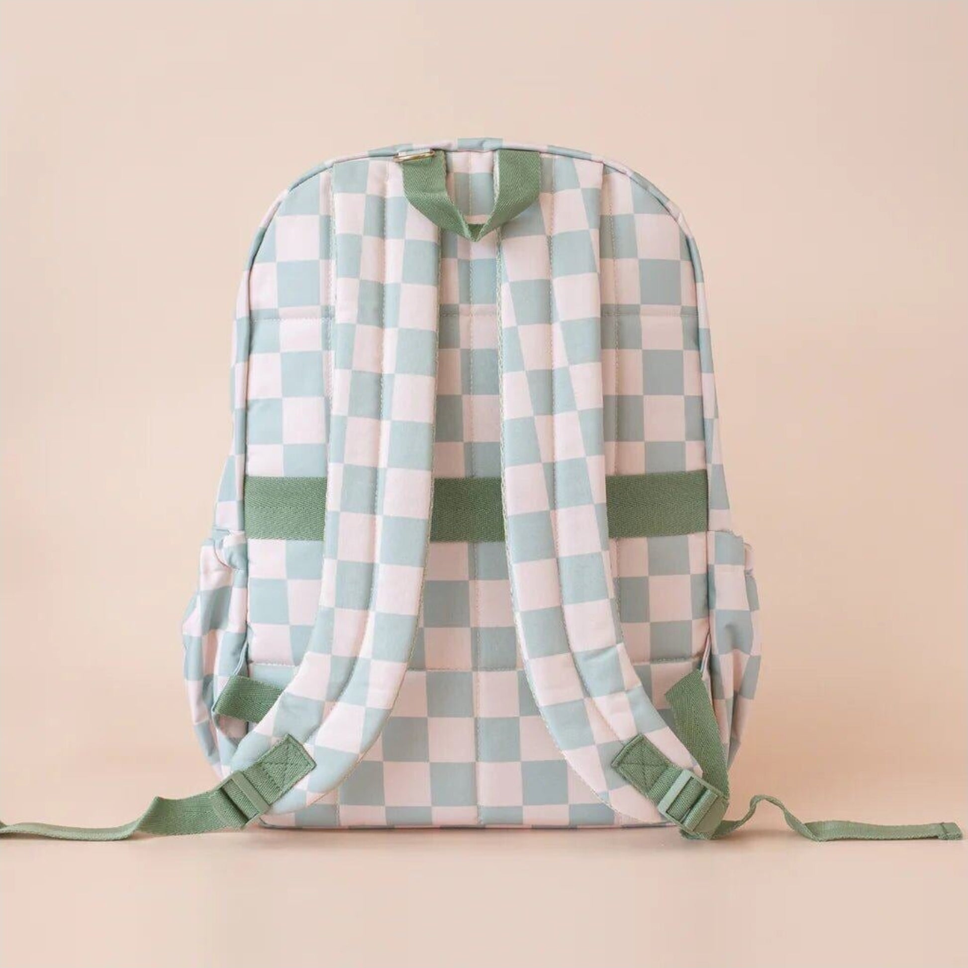 Fox & Fallow Sage Check Backpack | Aster & Ruby