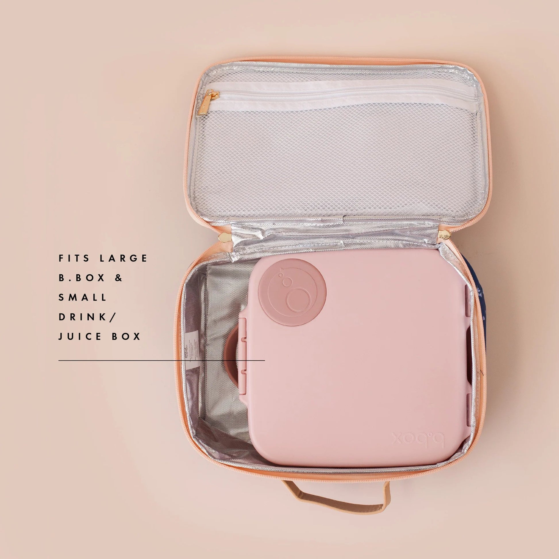 Sage Check Large Lunch Bag - Aster & Ruby