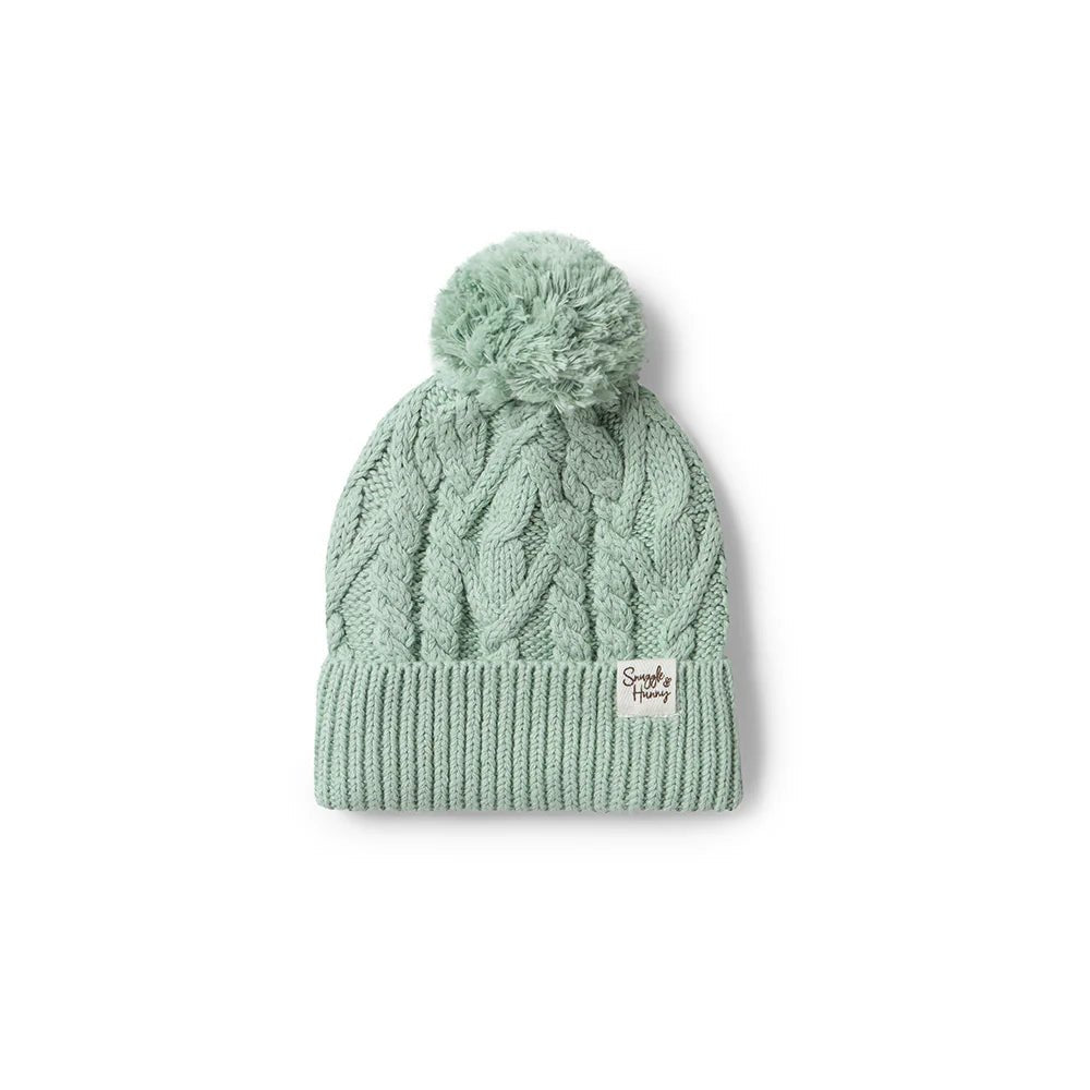 Sage Organic Baby Knit Beanie - Aster & Ruby