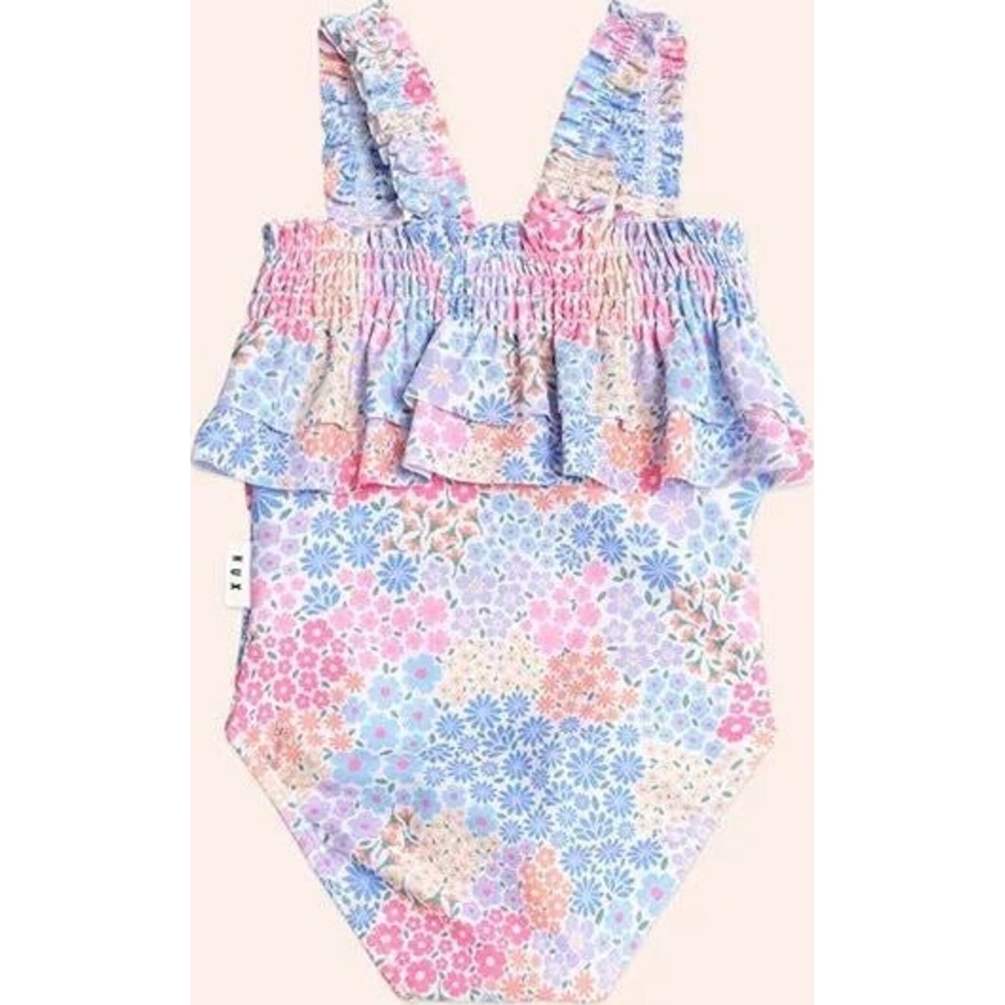 Huxbaby Shirred Swimsuit Floral Bloom | Aster & Ruby