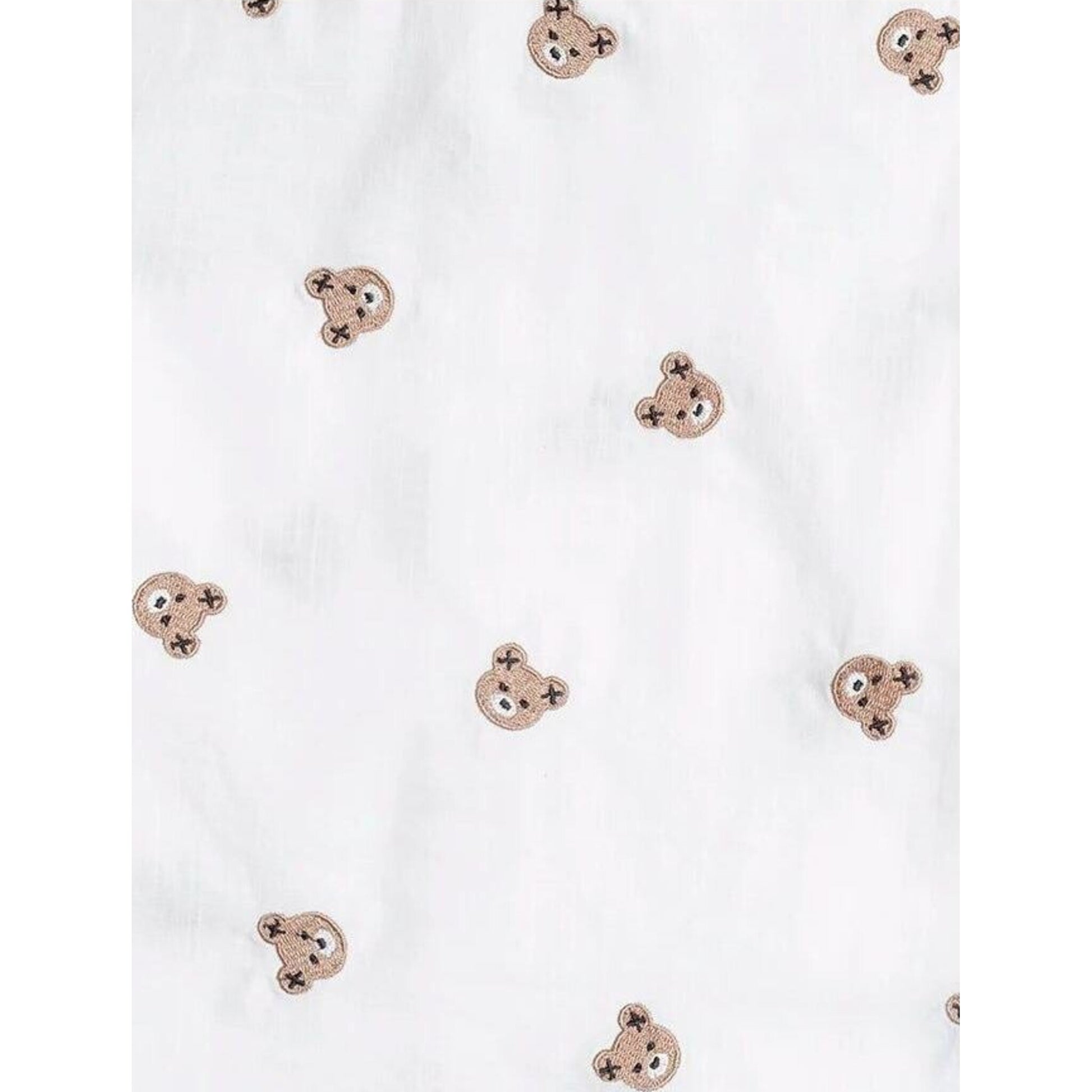 Huxbaby Shortsleeve Huxbear Button Up Crisp White | Aster & Ruby