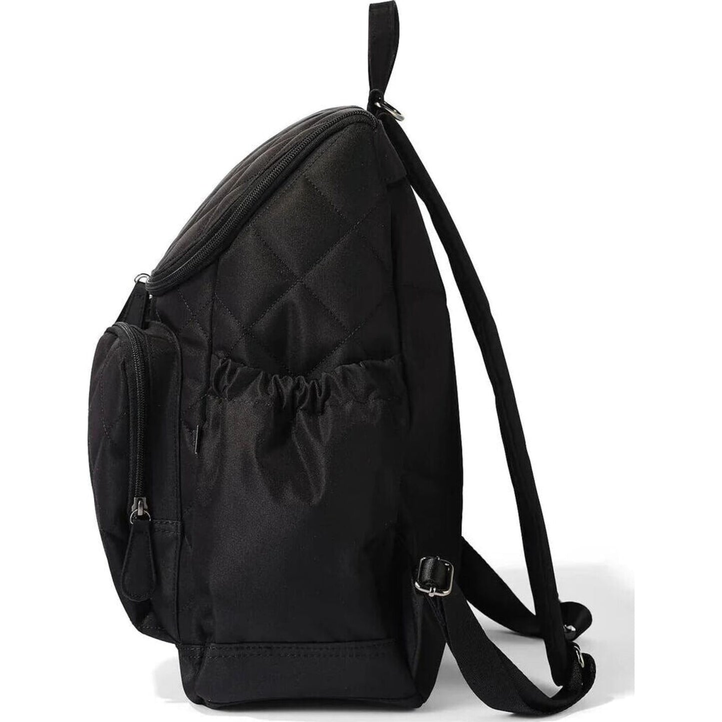 OiOi Signature Nappy Backpack Black Diamond Quilt | Aster & Ruby