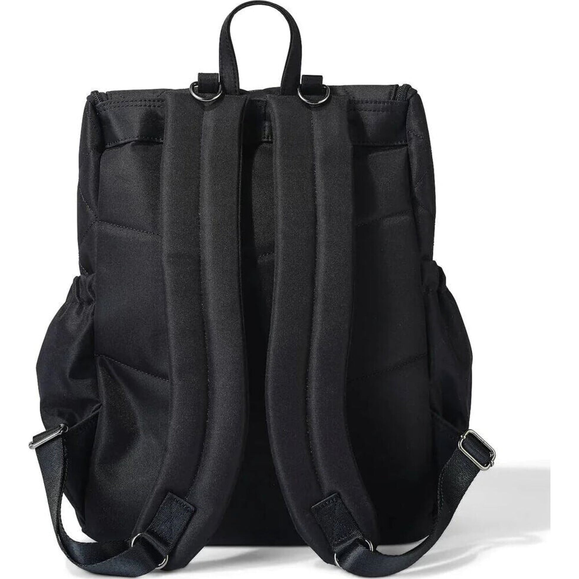 OiOi Signature Nappy Backpack Black Diamond Quilt | Aster & Ruby