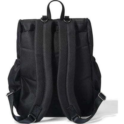 OiOi Signature Nappy Backpack Black Diamond Quilt | Aster & Ruby