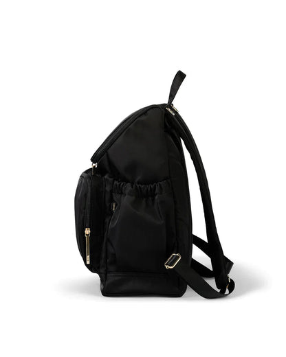 Signature Nappy Backpack Black Dimple - Aster & Ruby