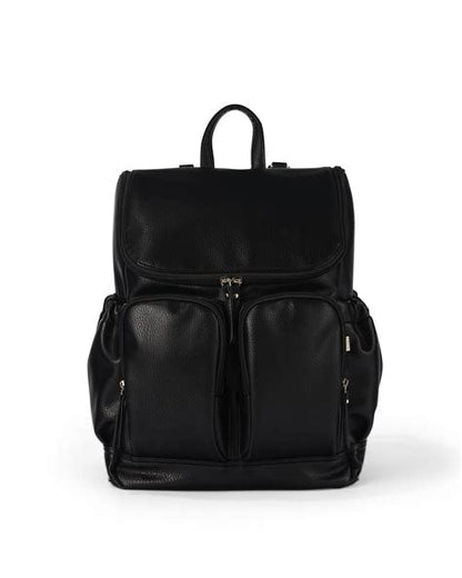 Signature Nappy Backpack Black Dimple - Aster & Ruby