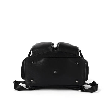 Signature Nappy Backpack Black Nylon - Aster & Ruby