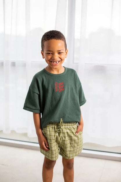 SIGNATURE TEE | FIR – 3-6m, 6-12m, 1, 2, 3 – Aster & Ruby