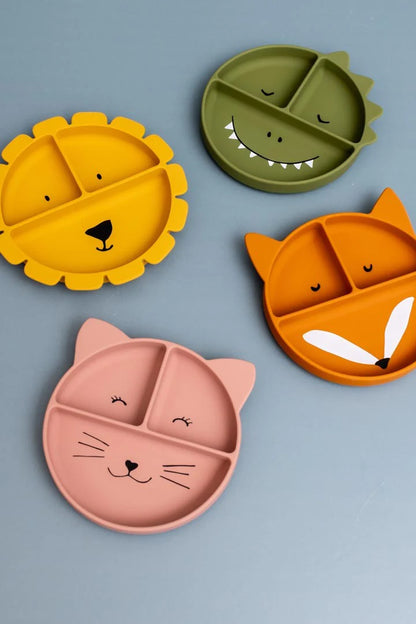Silicone Divided Suction Plate - Mr. Fox