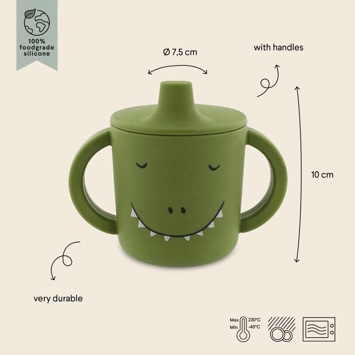 Silicone Sippy Cup Mr. Dino