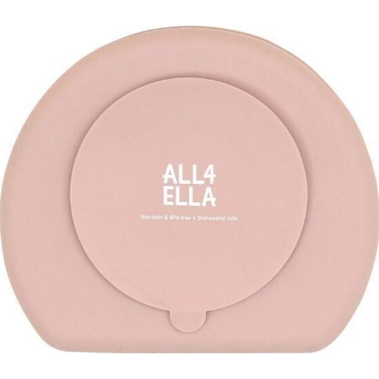 All4Ella Silicone Suction Plate Dusty Pink | Aster & Ruby