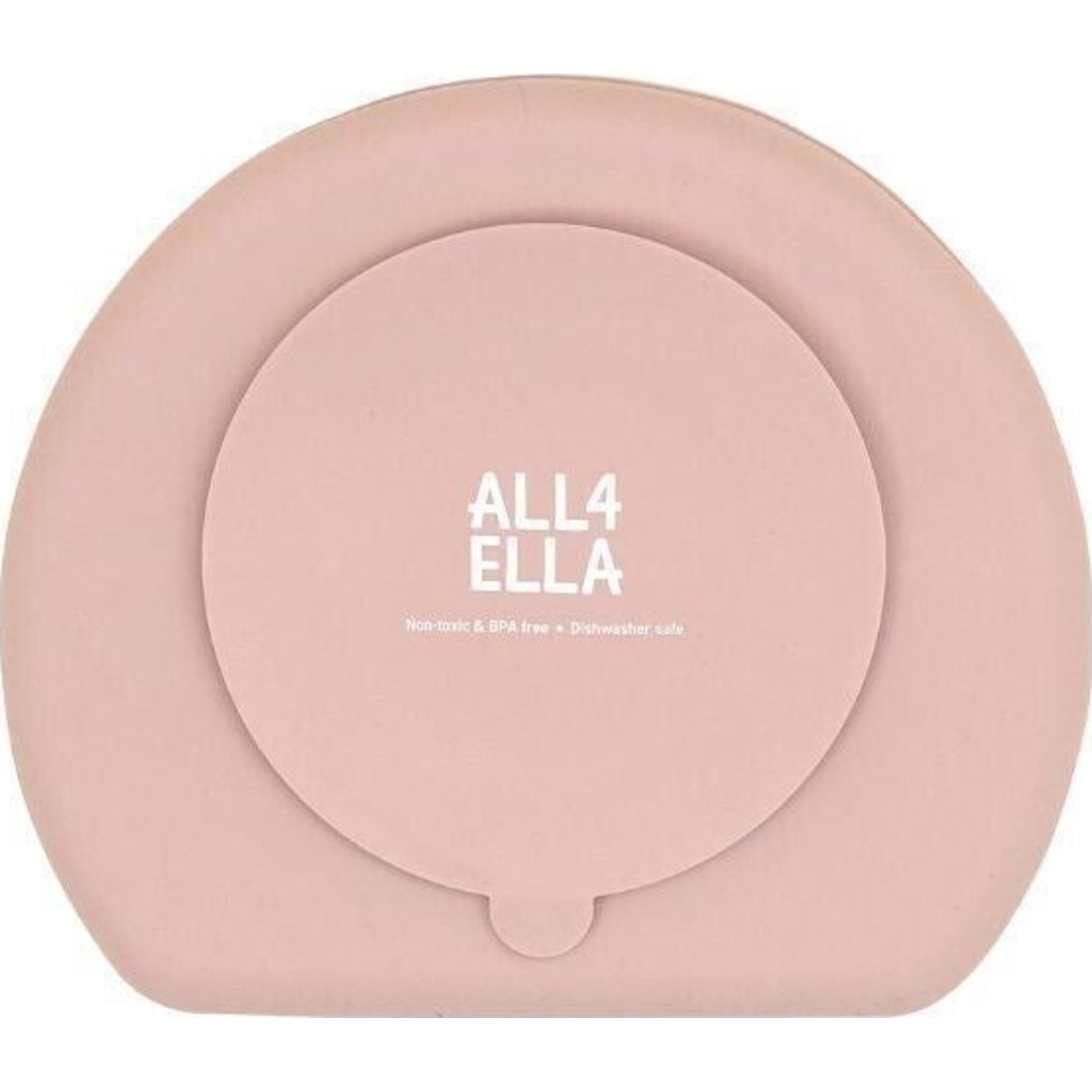 All4Ella Silicone Suction Plate Dusty Pink | Aster & Ruby