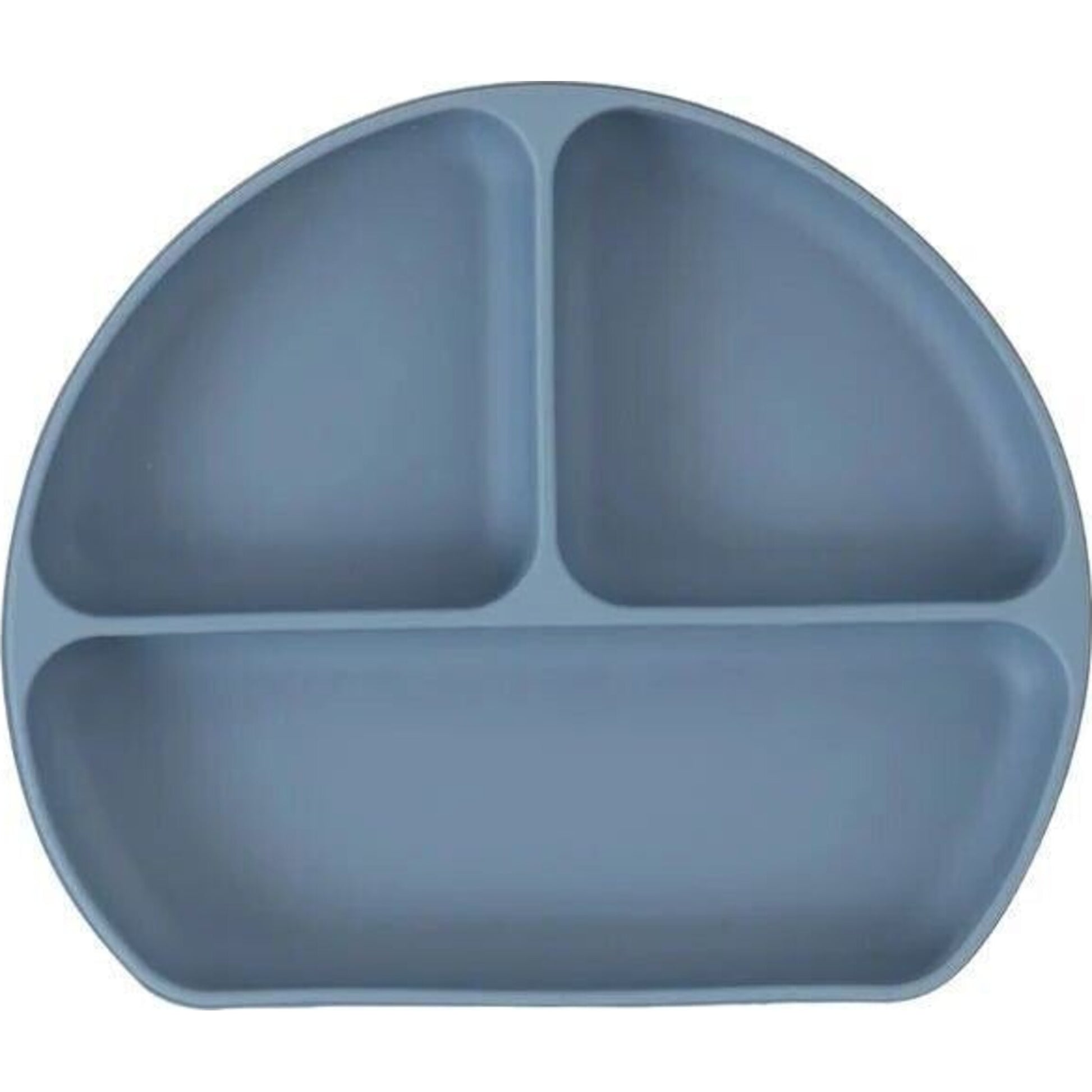All4Ella Silicone Suction Plate Slate Blue | Aster & Ruby