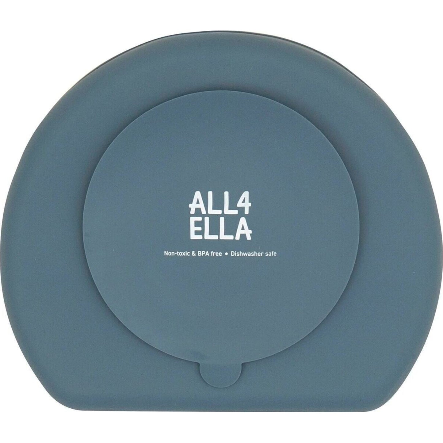 All4Ella Silicone Suction Plate Slate Blue | Aster & Ruby