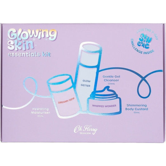 Oh Flossy Skincare Glowing Skin Essentials Kit | Aster & Ruby