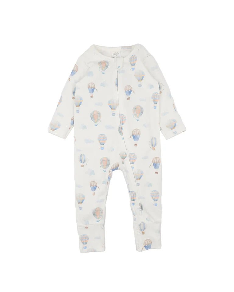SKY HIGH ORGANIC LS ZIPSUIT - Aster & Ruby