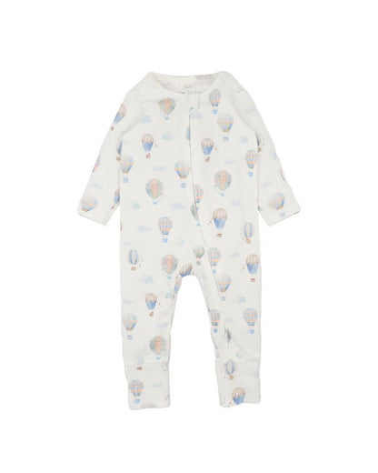 SKY HIGH ORGANIC LS ZIPSUIT - Aster & Ruby