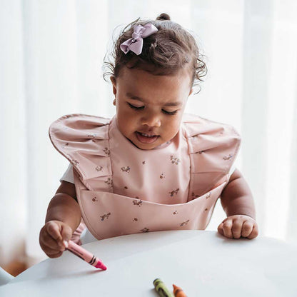Waterproof Snuggle Bib Posy Frill
