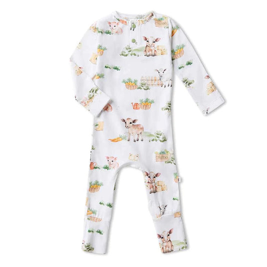 Snuggle Hunny Farm LS Growsuit-Aster & Ruby