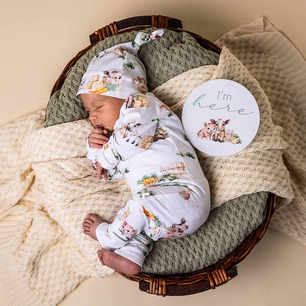 Snuggle Hunny Farm LS Growsuit-Aster & Ruby