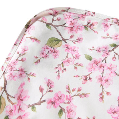 Snuggle Hunny Organic Cotton Baby Wrap & Topknot Set - Cherry Blossom - Aster & Ruby