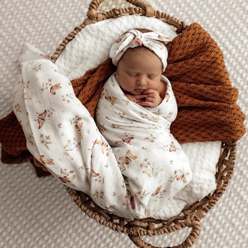 Snuggle Hunny Kids Organic Muslin Wrap Butterfly | Aster & Ruby