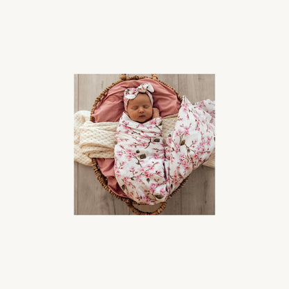Snuggle Hunny Kids Organic Muslin Wrap Cherry Blossom | Aster & Ruby