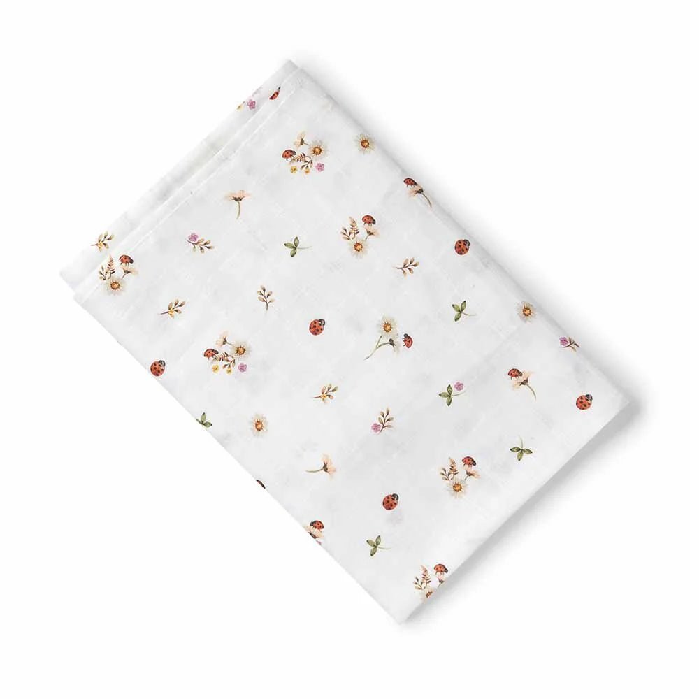 Snuggle Hunny Organic Muslin Wrap - Ladybug - Aster & Ruby
