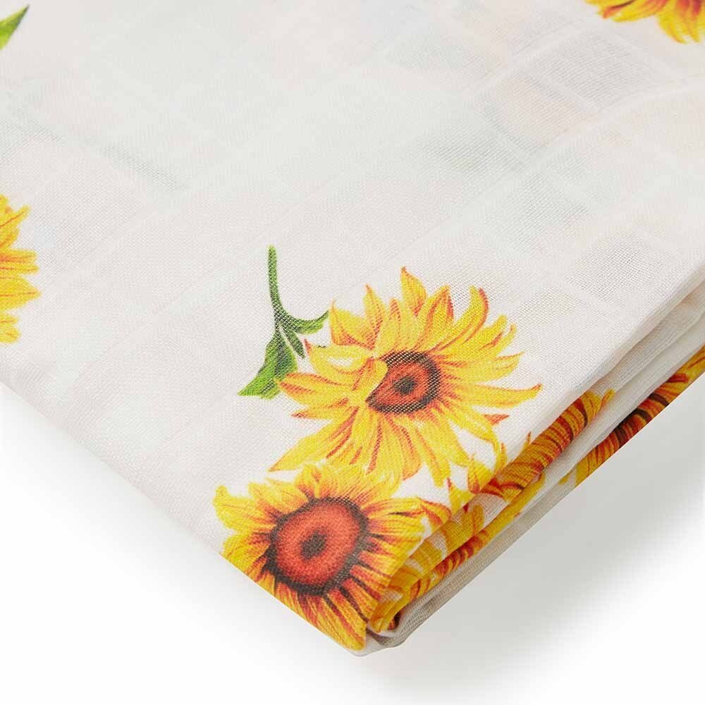 Snuggle Hunny Kids Organic Muslin Wrap Sunflower | Aster & Ruby